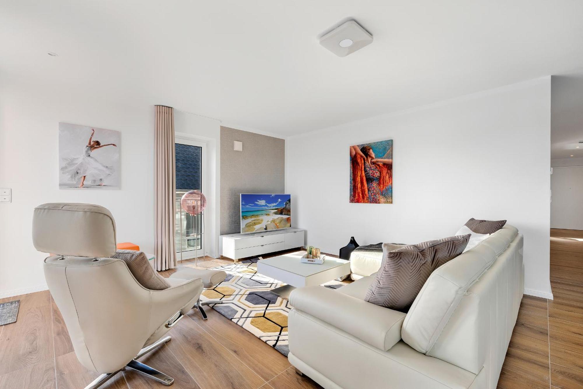 Horizont- Direkt Am Wasser, Hafenblick, Fahrstuhl, Sauna, Ueberdachter Balkon Olpenitz Luaran gambar